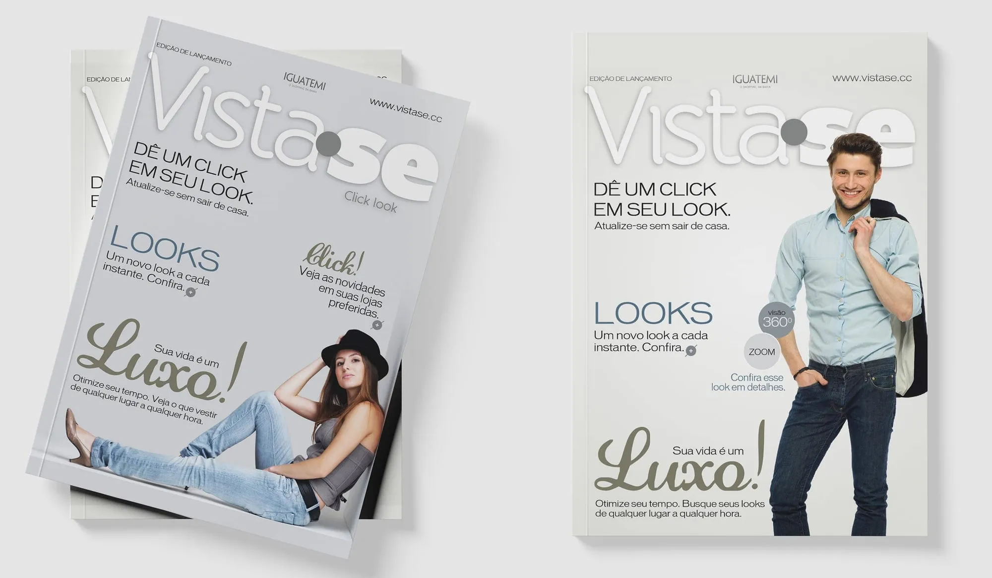 Revista Vista-se, com o slogan "Dê um click em seu look"